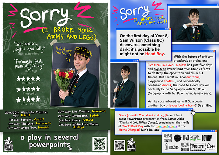 'Sorry' tour poster and flyer