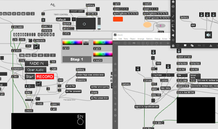 Designing a music-video-making app in Max MSP