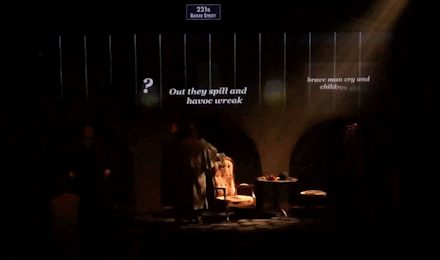 Video design for Blue Apple Theatre's 'Shelock Holmes'
