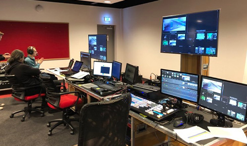 Video Village for 'Pinocchia'